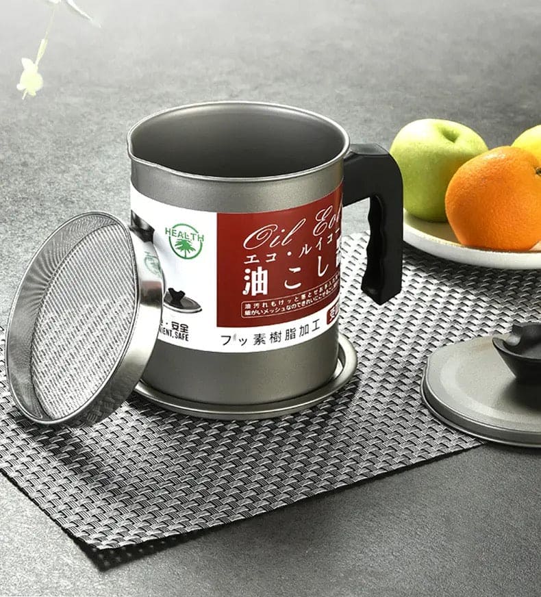 Stainless Steel Oil Filter Pot,  Kitchen Oil Separator And Storage Can With Fine Mesh Strainer, Oil Trap with Lid, Strainers Pot Oil Bottle, Filter Oils Separator Lard Tank,  Kitchen Cooking Tools Stainless Steel Oil Filter Pot,  Kitchen Oil Separator And Storage Can With Fine Mesh Strainer, Oil Trap with Lid, Strainers Pot Oil Bottle, Filter Oils Separator Lard Tank,  Kitchen Cooking Tools